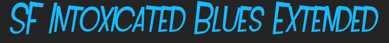 SF Intoxicated Blues Extended font